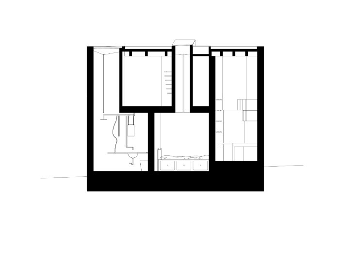 zahradní pavilon - řez 1